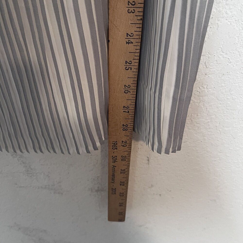NWT Adiva Pleated Midi Skirt Womens Mediuim Elastic Waist Silver Blue - Picture 8 of 8